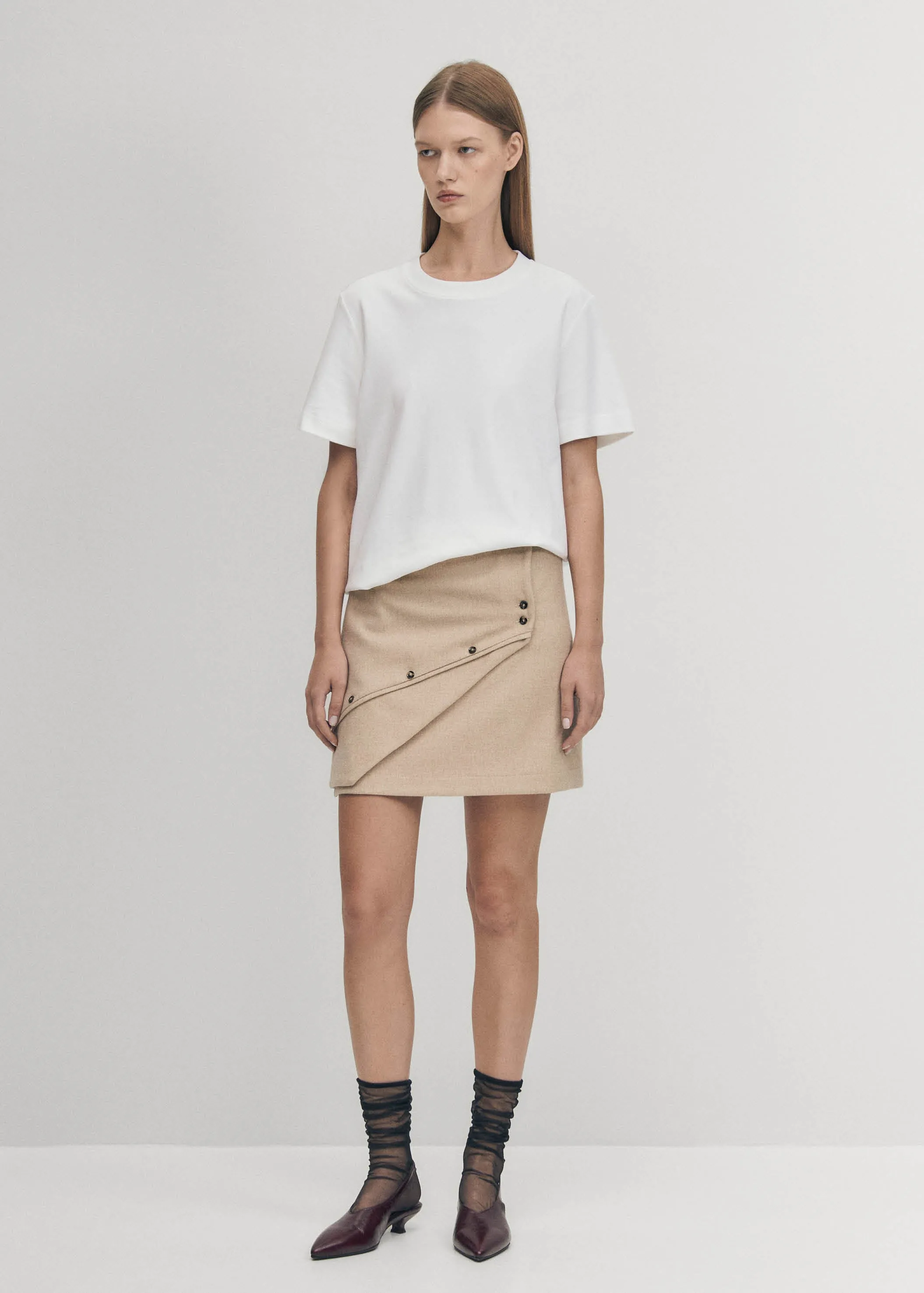 Adela Beige Skirt