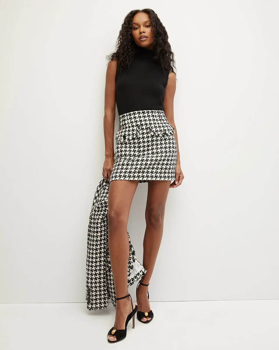 Adriel Houndstooth Skirt