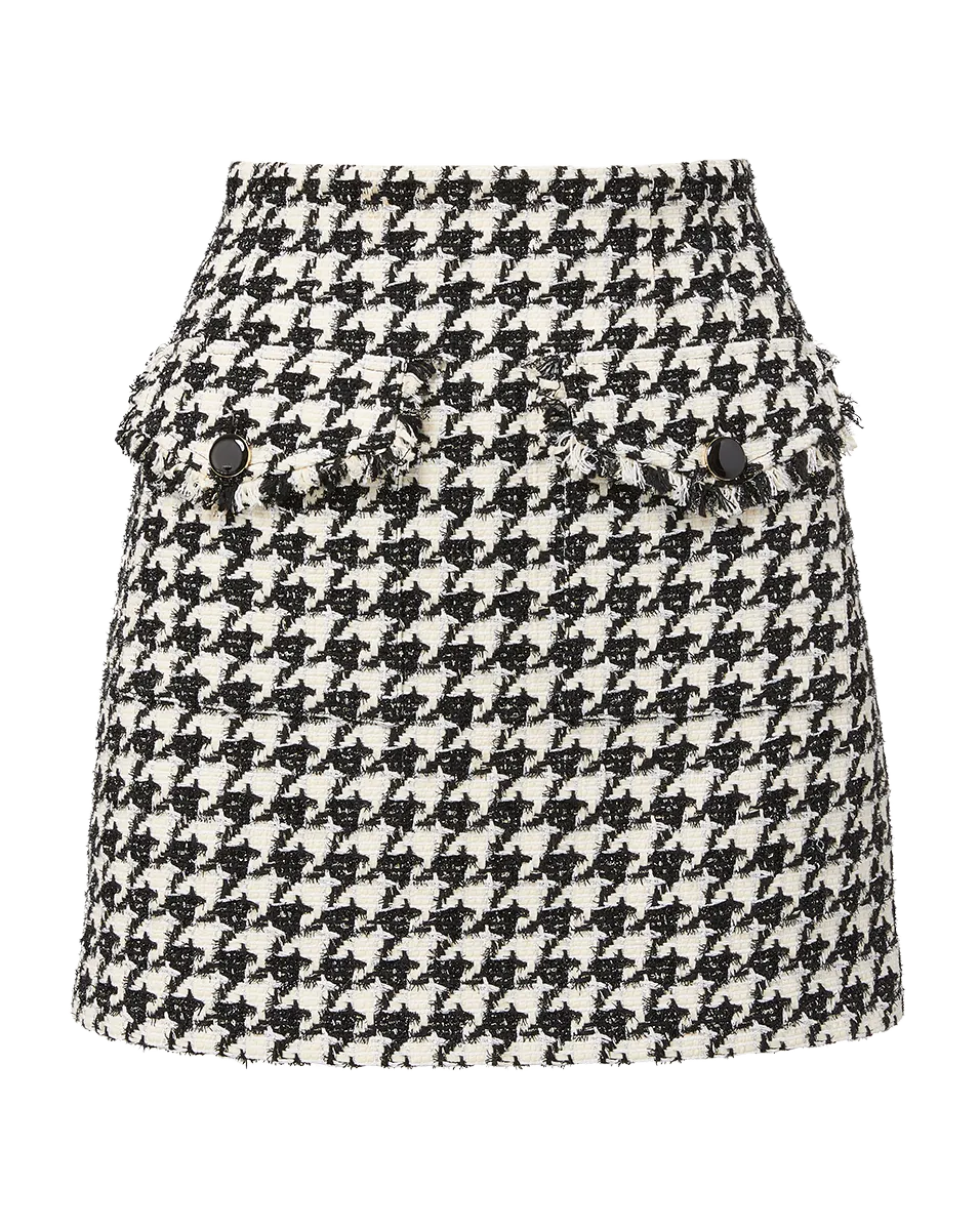 Adriel Houndstooth Skirt