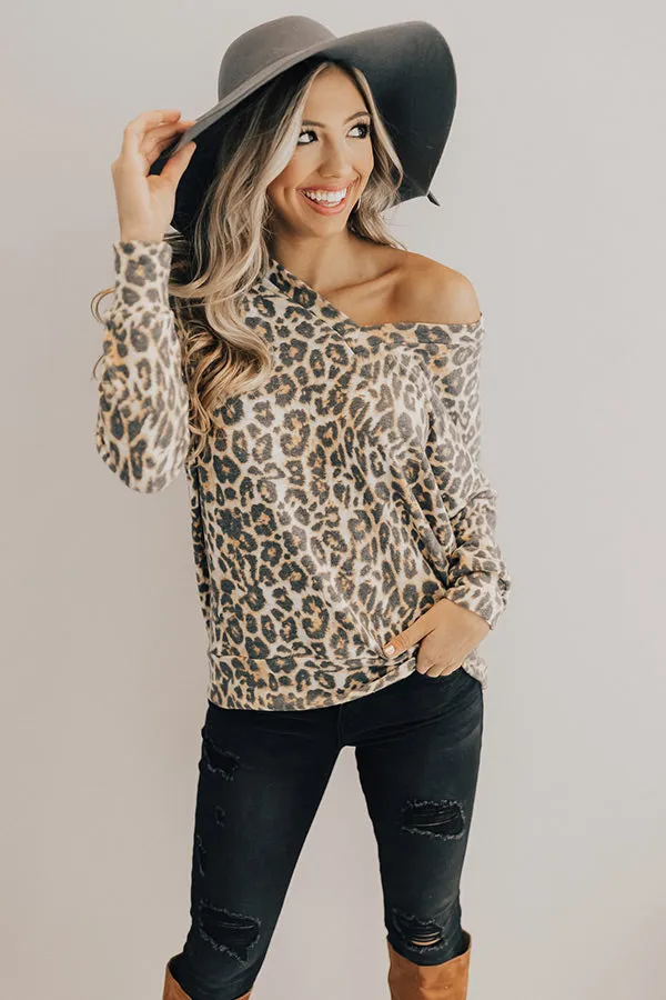 All Cozied Up Leopard Top