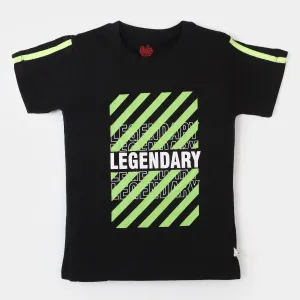 Boys T-Shirt H/S Legendary - Black