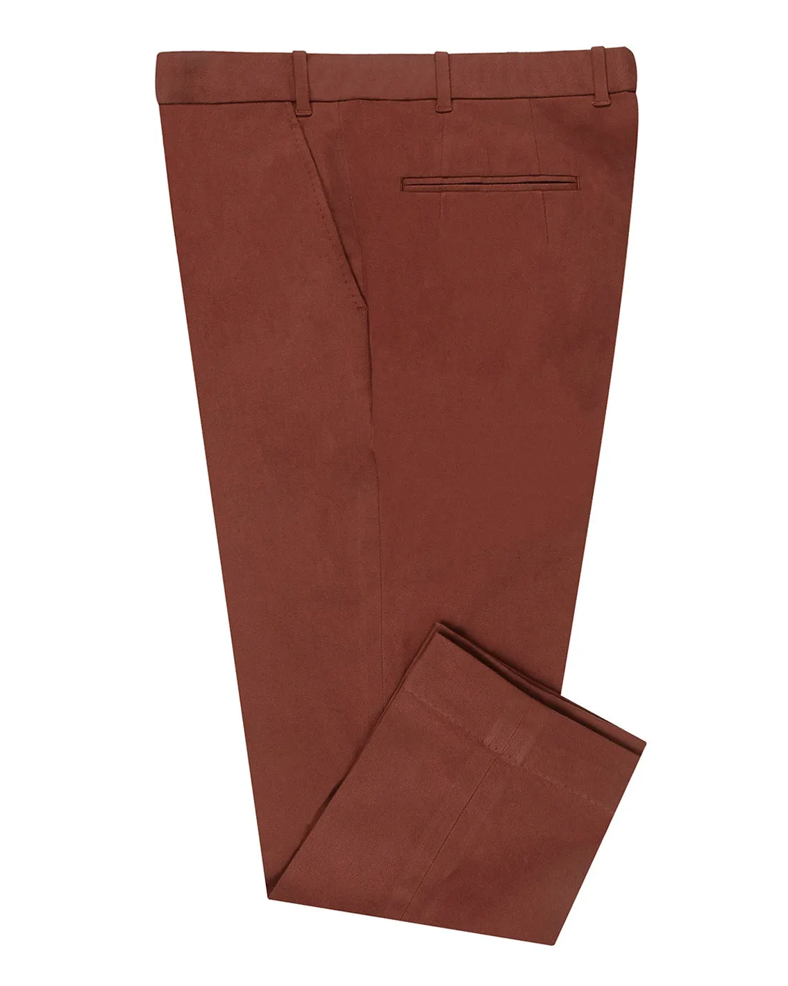 Brown 4-Way Stretchable Soft Chinos