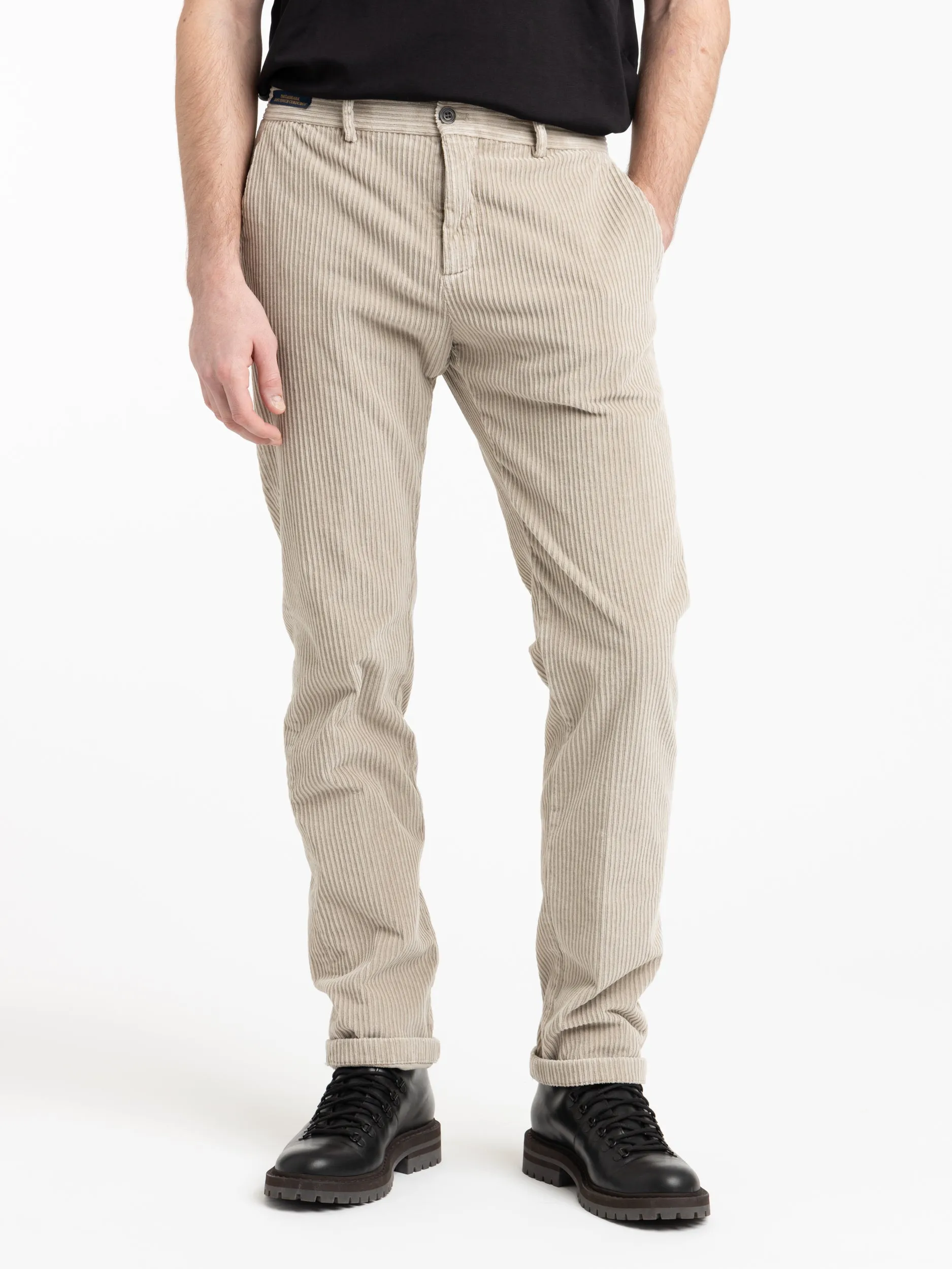 Brown Velvet Chino Trousers