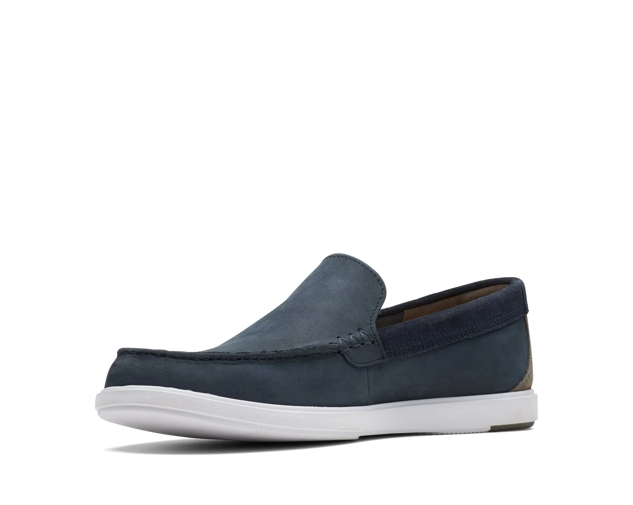 Clarks Bratton Loafer Navy Nubuck