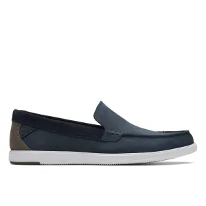 Clarks Bratton Loafer Navy Nubuck