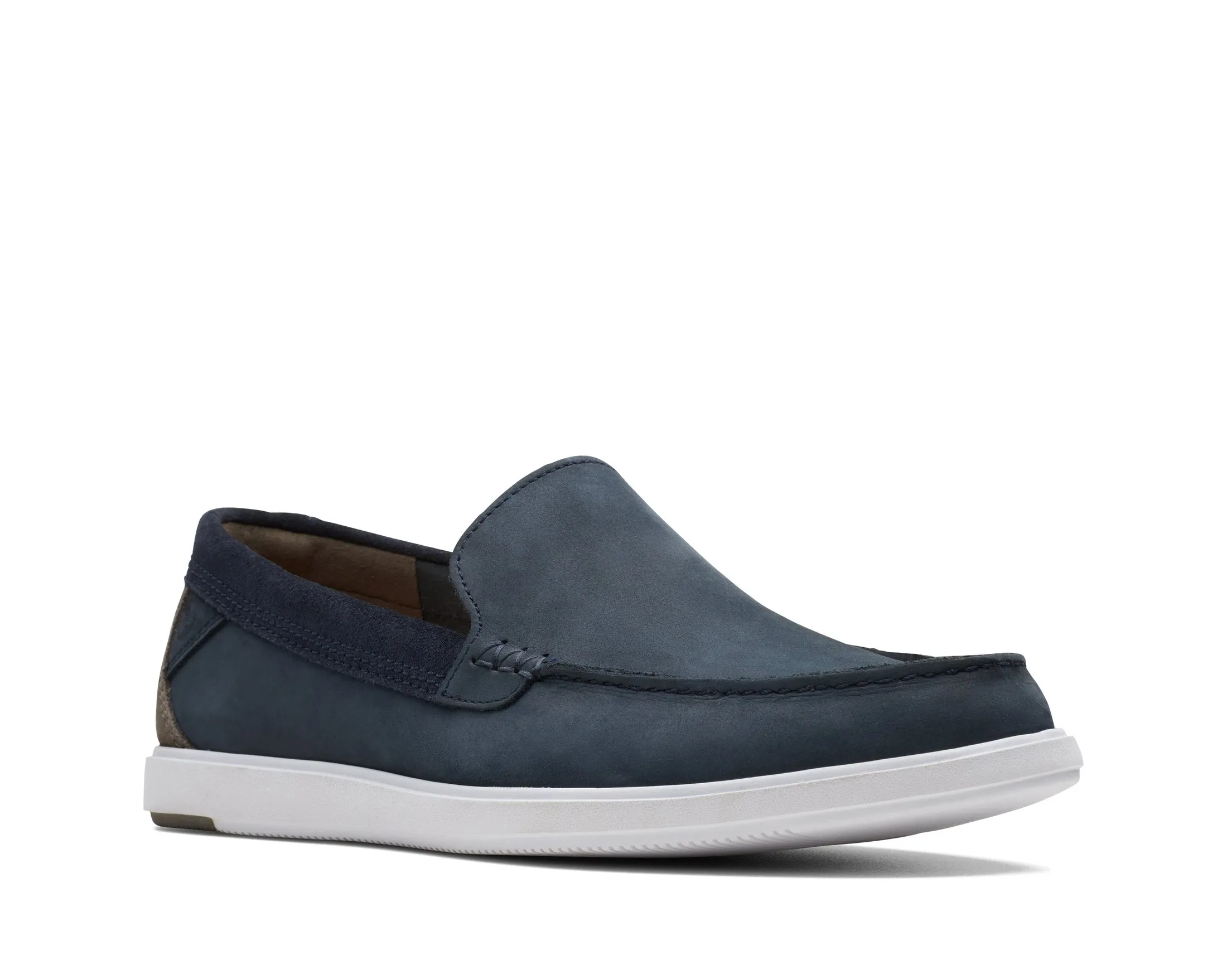 Clarks Bratton Loafer Navy Nubuck