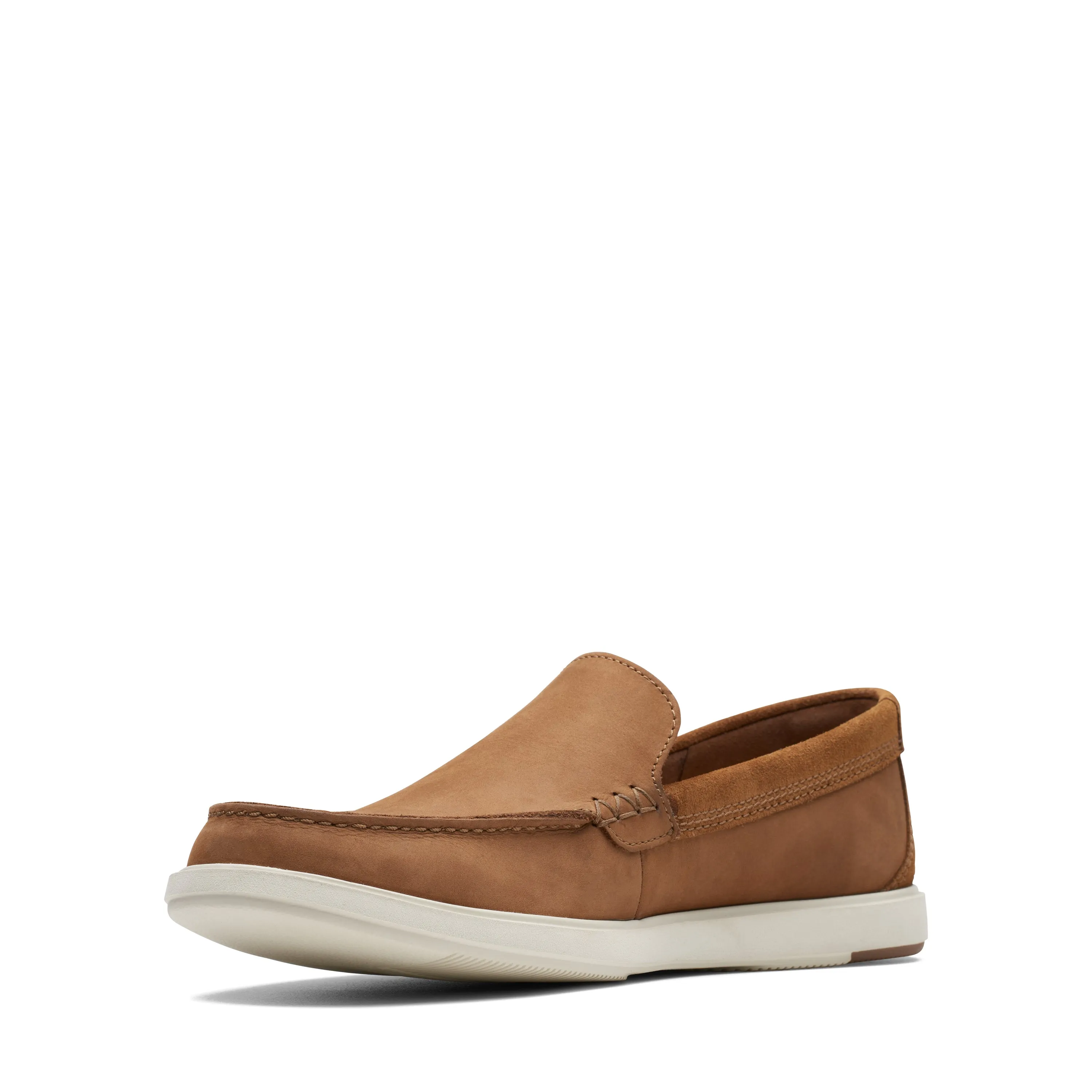 CLARKS | MOCASINES HOMBRE | BRATTON LOAFER DARK TAN NUBUCK | MARRÓN