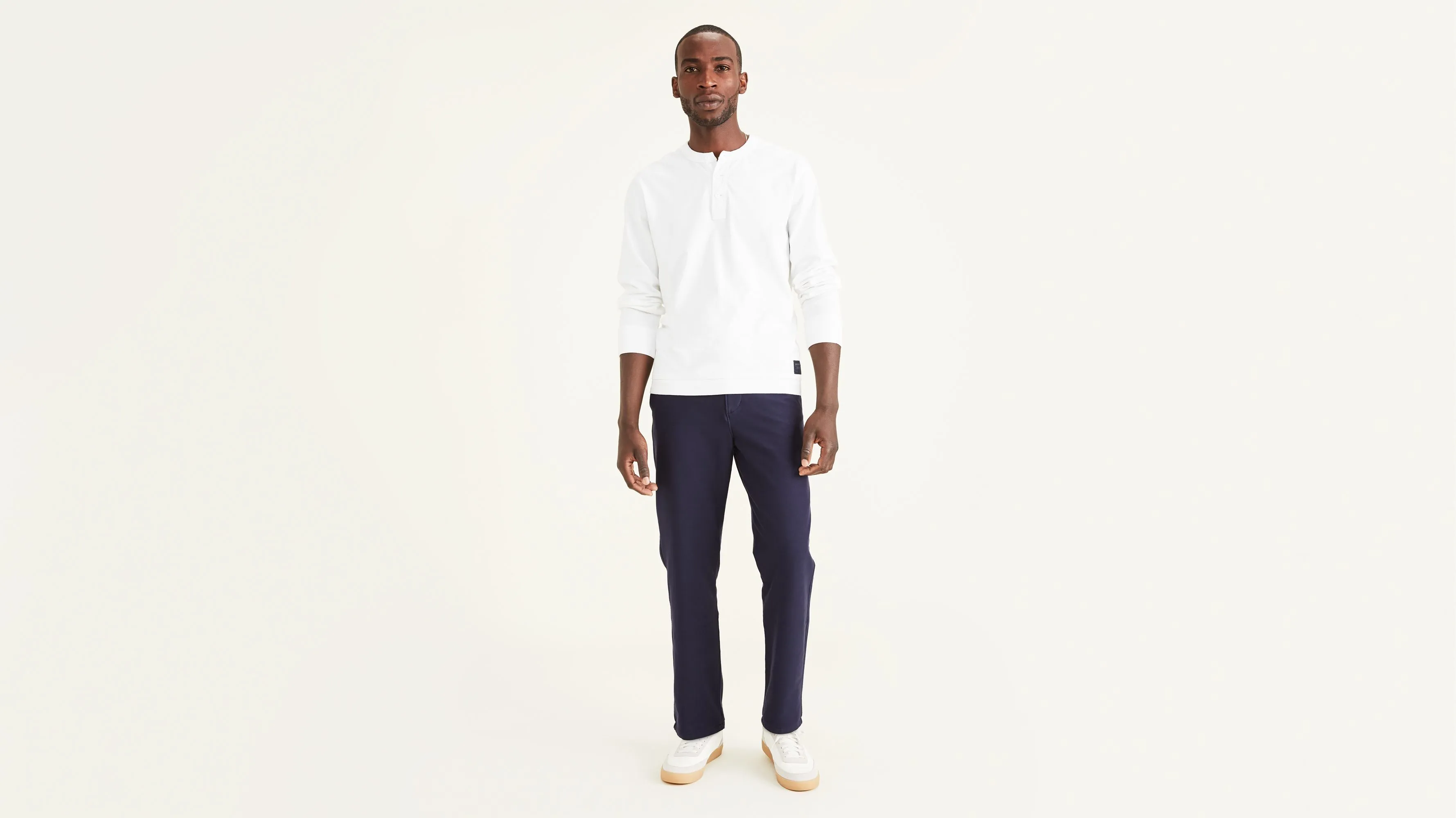 Comfort Knit Chinos, Straight Fit