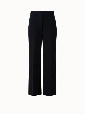 Cropped Cotton Wide Leg Pants