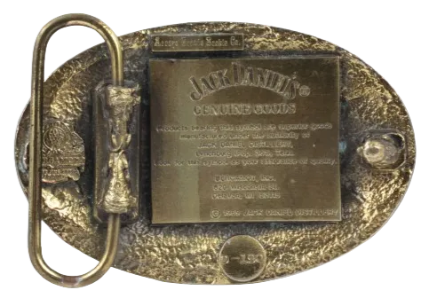 Jack Daniels Old No 7 Tennessee Gold Copper Plated Belt Buckle