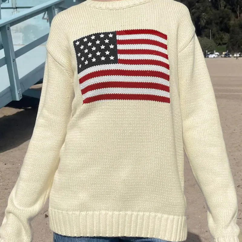 Mable American Flag Sweater