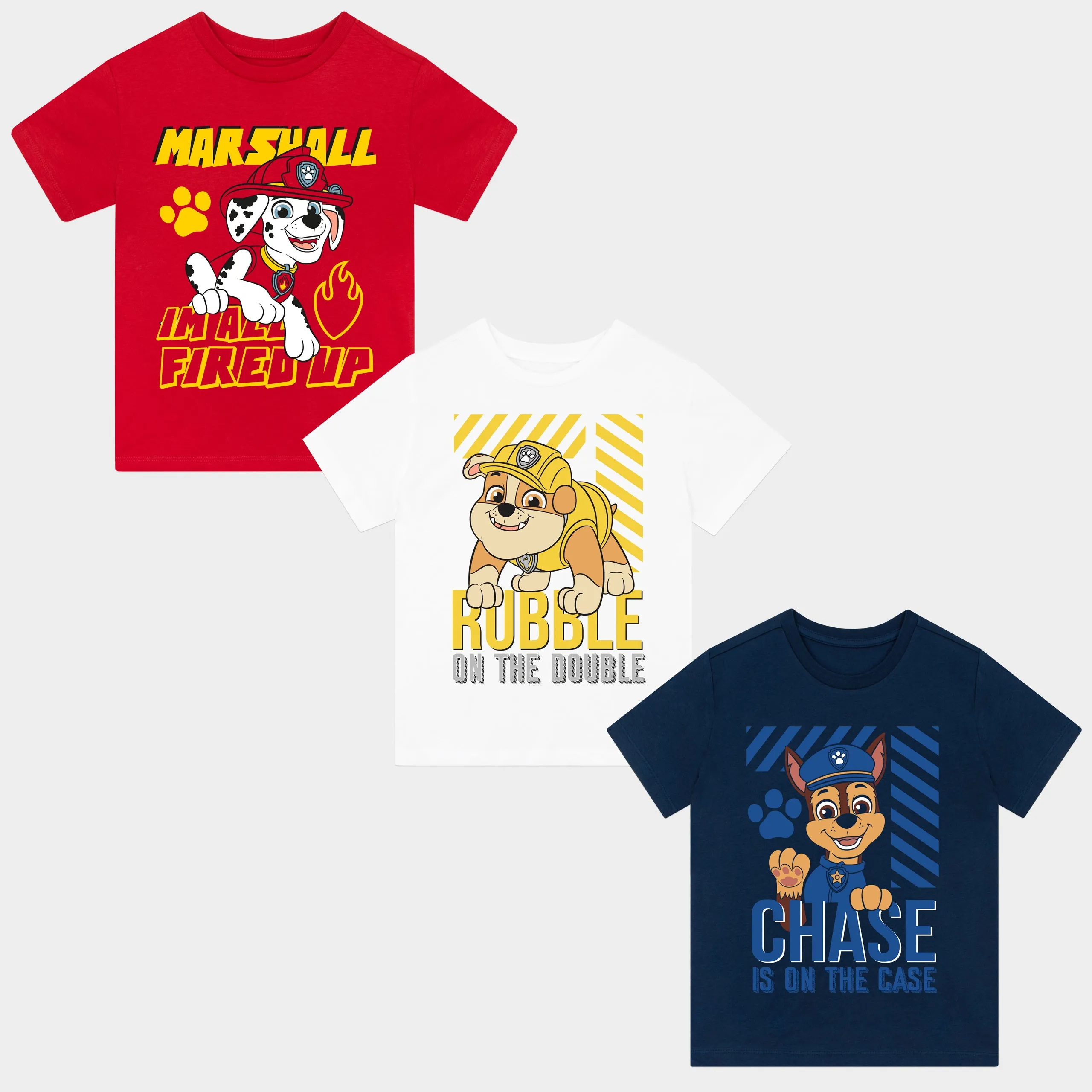 PAW Patrol T-Shirts 3 Pack