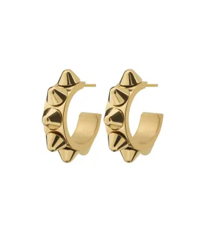 Peak Creole Earrings Small Gold