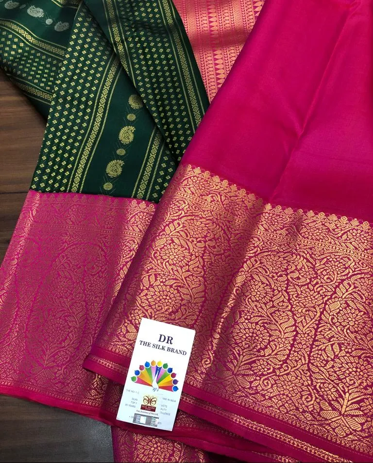 Raaginii  , Pure Kanjivaram Handloom Pattu Silk Saree for Women-PDS001KSF