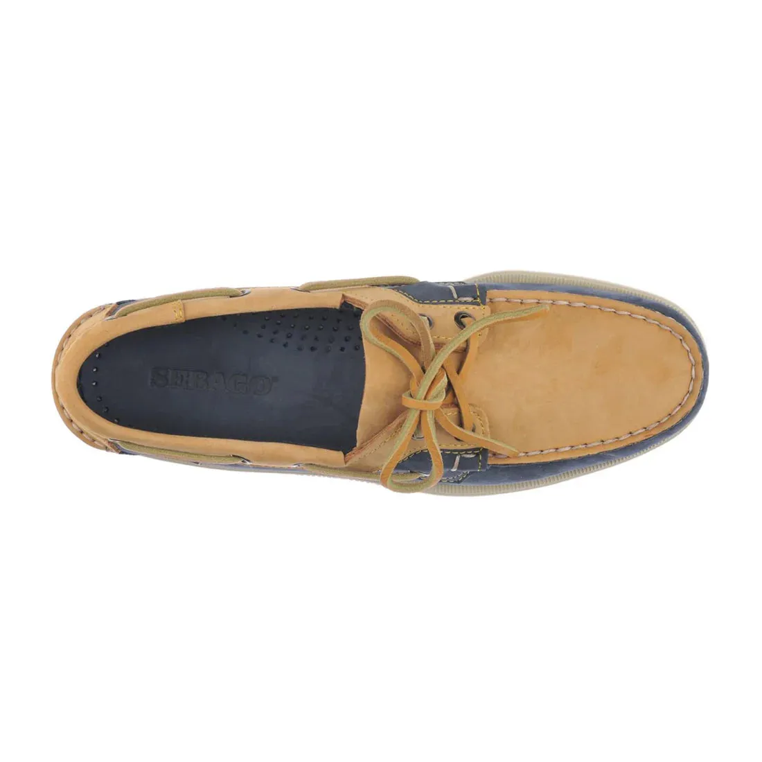 Sebago Docksides Rossisland Navy/Ocra Tan