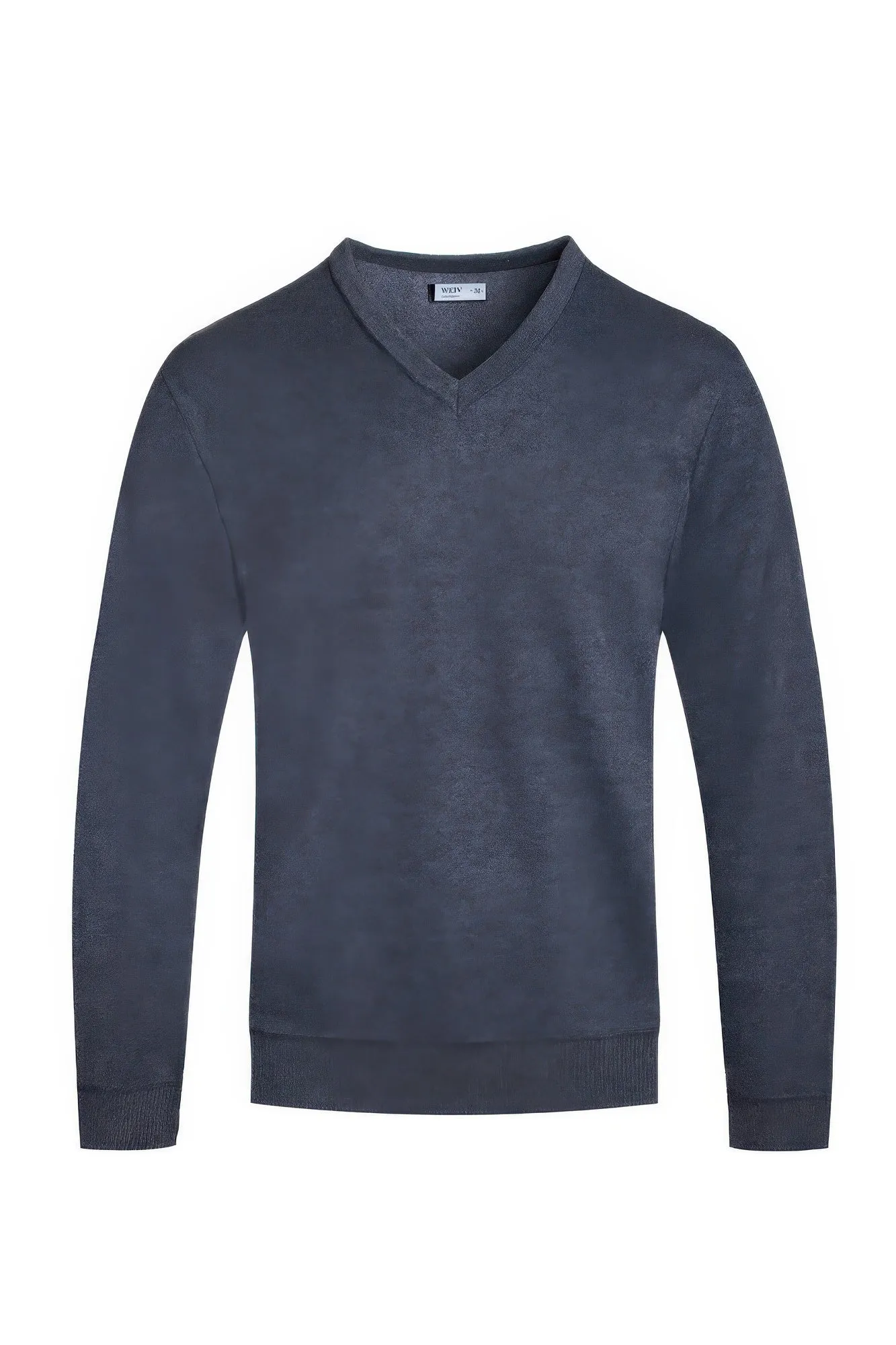 Solid V-neck Sweater