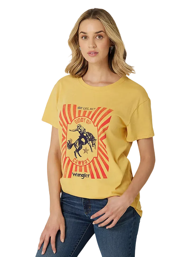 Wrangler Women's Giddy Up Graphic Tee Shirt